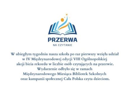 przerwa na czytanie